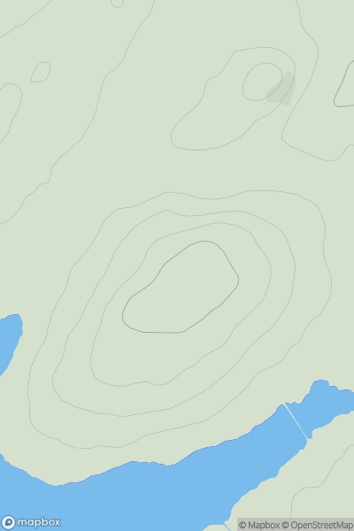 Thumbnail image for Blackwood Hill [Ayr to the River Clyde] showing contour plot for surrounding peak